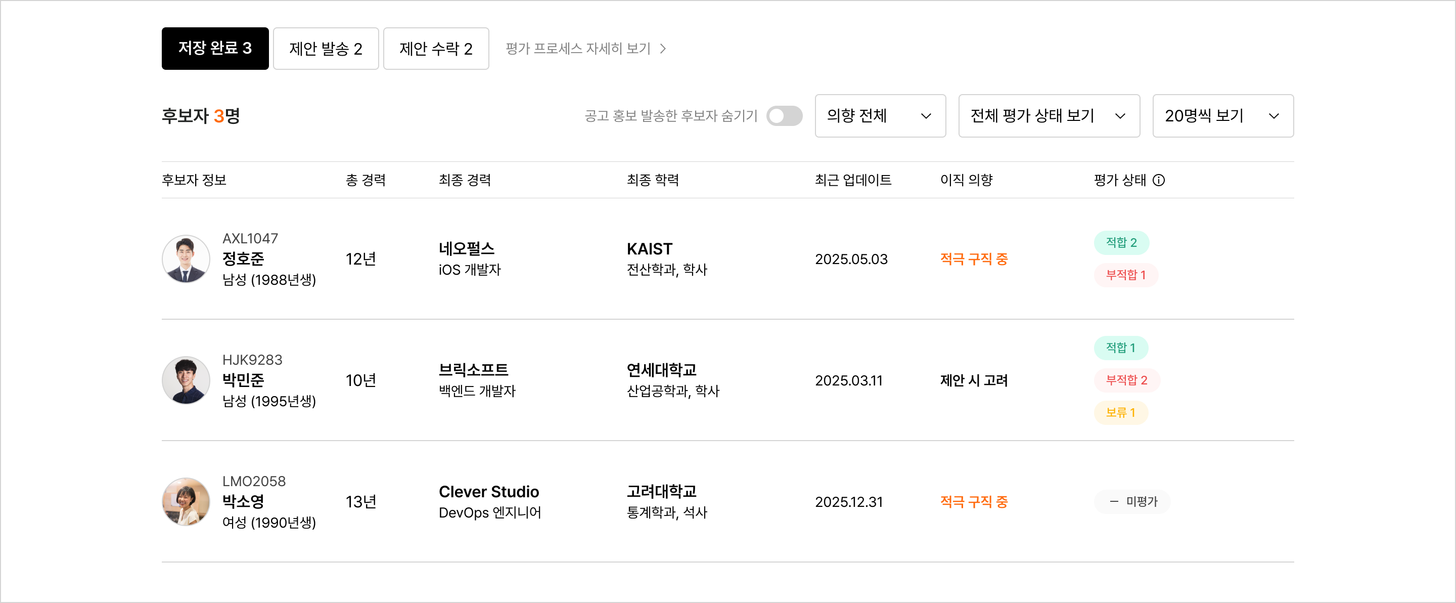 (PC) 후보자관리  _ 01_검토중_저장한 후보자-평가자.png